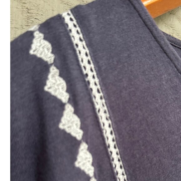 Pure Jill Embroidered Cap Sleeve Dress XS Petite - Picture 5 of 10